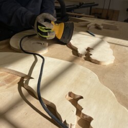 Closeup of Stephen's handiwork on the detailed figures