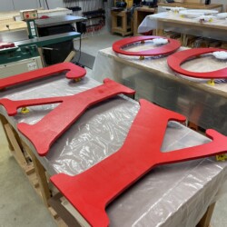 Second coats of paint complete and after some drying time, ready for final assembly