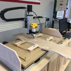 Binocular Rack in the CNC Router