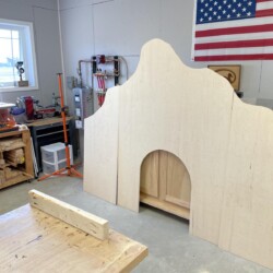 Three piece tomb will be hinged for 3D effect