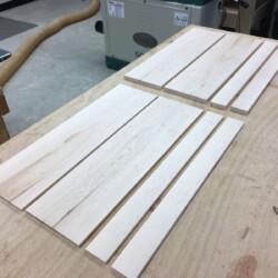 Resawn stock for sides, top, and bottom of the box.