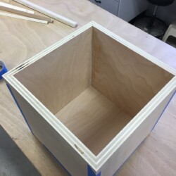 With careful alignment and placement of the painters tape, tight joints are achievable.