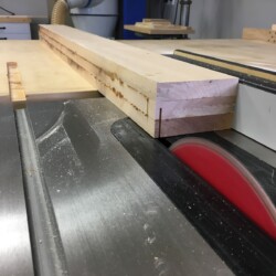 Ripping glue ups to final size