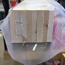 Just the right amount of glue squeeze out for good bonding