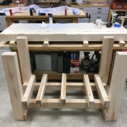 Major components set up in rough final configuration