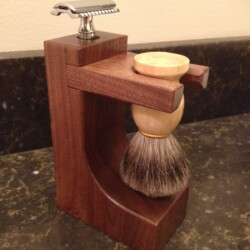 Walnut Shaving Holder