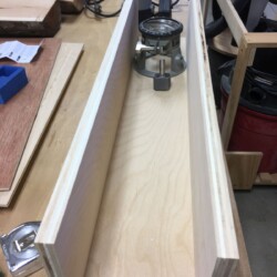 Laying out the custom router sled