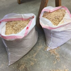 Some of the maple shavings will make great fire starters