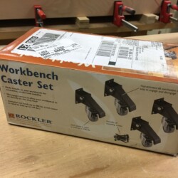 Retractable workbench casters are in