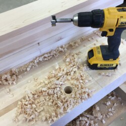 Drilling that first hole was a bit nerve racking