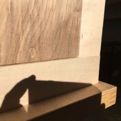 Dry fit of door rails, stiles and panels