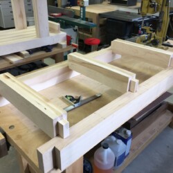 Marking mortise locations on the long rails
