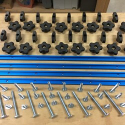 Four 48" T-tracks and hardware