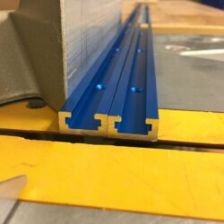 The triple chip blade cuts aluminum cleanly