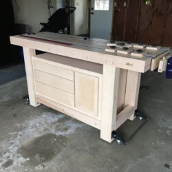 Workbench with cabinet