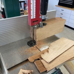 Chunking out cherry turning blanks