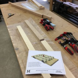 Hard maple for Timing Belt Anchor Block and Rear Anchor Block.