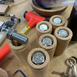 Epoxying in the bolts