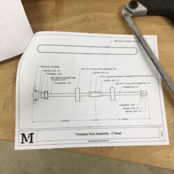 Threaded Rod Assembly details.