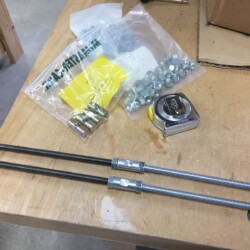 First iteration of RH - LH threaded rod couplers.