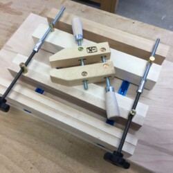 The wooden hand screw clamp that inspired this vise design.