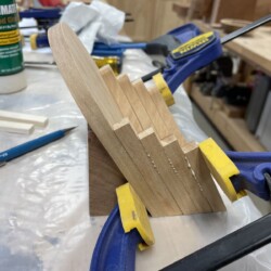 Curing in the clamps