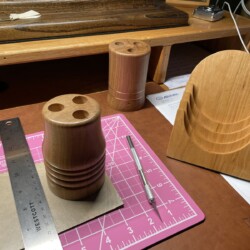 Adding a felt base to the coaster holder and other small projects