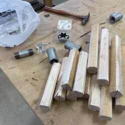 Some blanks roughed out of maple
