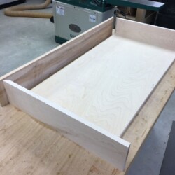 Maple sides cut for base assembly