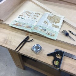 Laying out cutouts in base sides and front
