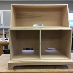 Base, lower and upper cases, to get a feel for the volume of the finished desk