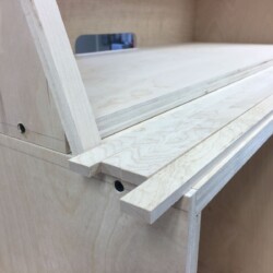 Quarter inch thick edging strips cut and ready to attach