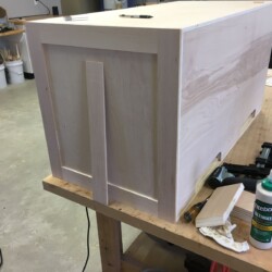 Simulating panel construction with thin sawn maple from Hardwood Solutions, Inc.