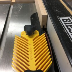 Milling grooves in door frame components