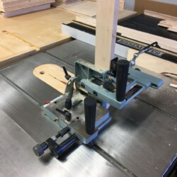 Tenon cheek cuts with the tenoning jig