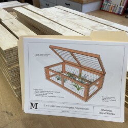 The final SketchUp design, after several iterations