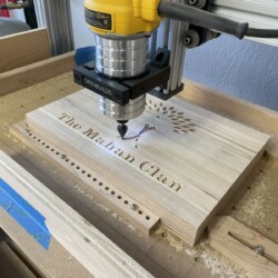 The 45 degree vee bit with a carbide insert cuts very cleanly