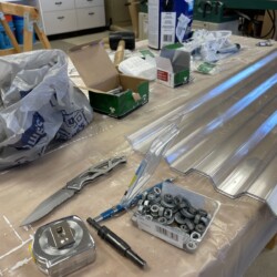 Lots of hardware to accommodate possible disassembly for easier off-season storage