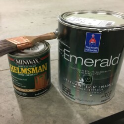 Finishing materials used on this desk