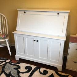Finished desk, closed