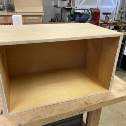 Cabinet carcass assembled