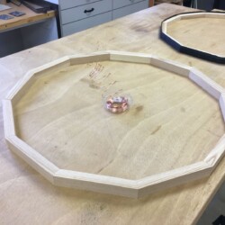 Dry fit of the twelve-sided frame