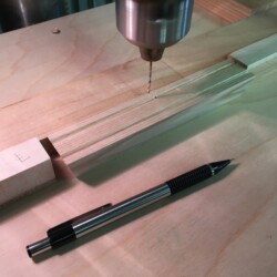 Small grooves and 1/16" diameter holes were machined into each of the twelve segments before assembly