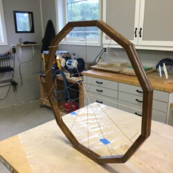 Two-part epoxy applied to the copper wire on the bottom segment of the frame secures it from coming loose