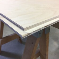 Tongue around the plywood field of the top, millied on the table saw.