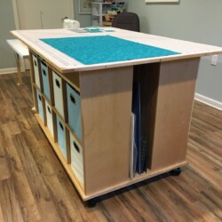 End view, showing vertical storage area.