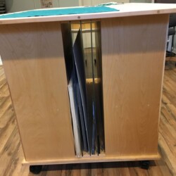 Vertical storage area.