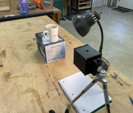 The first test of my Camera Lucida with a second-surface mirror and plain glass beamsplitter