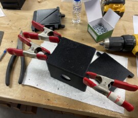 Assembly of the custom Camera Lucida in its final form