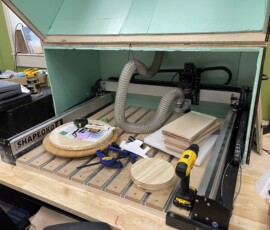 Not used on this project, this is the CNC router at the Chelsea District Library's Ingenuity Engine maker space